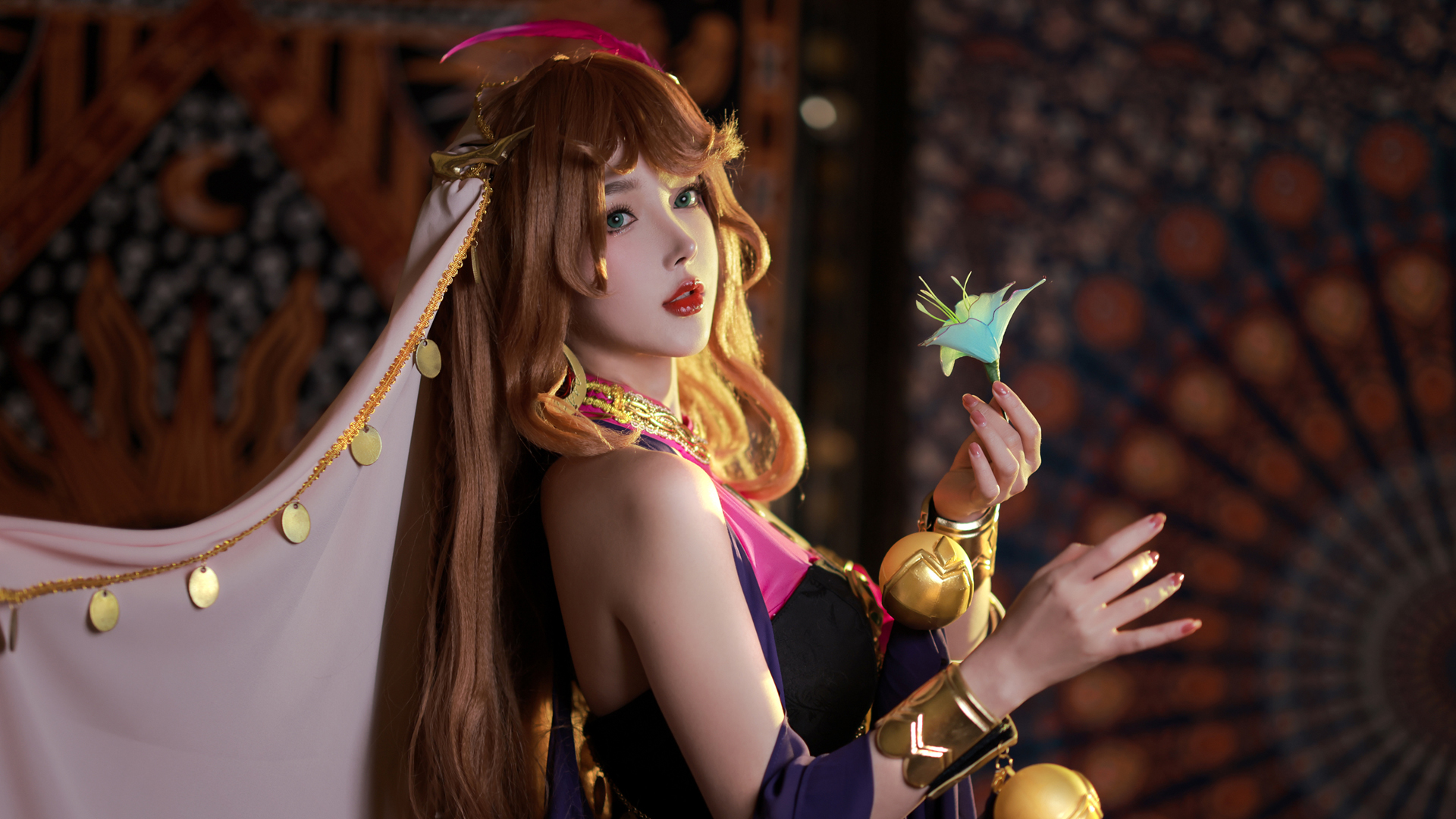 cos美女 头巾 好看cosplay美女电脑高清壁纸