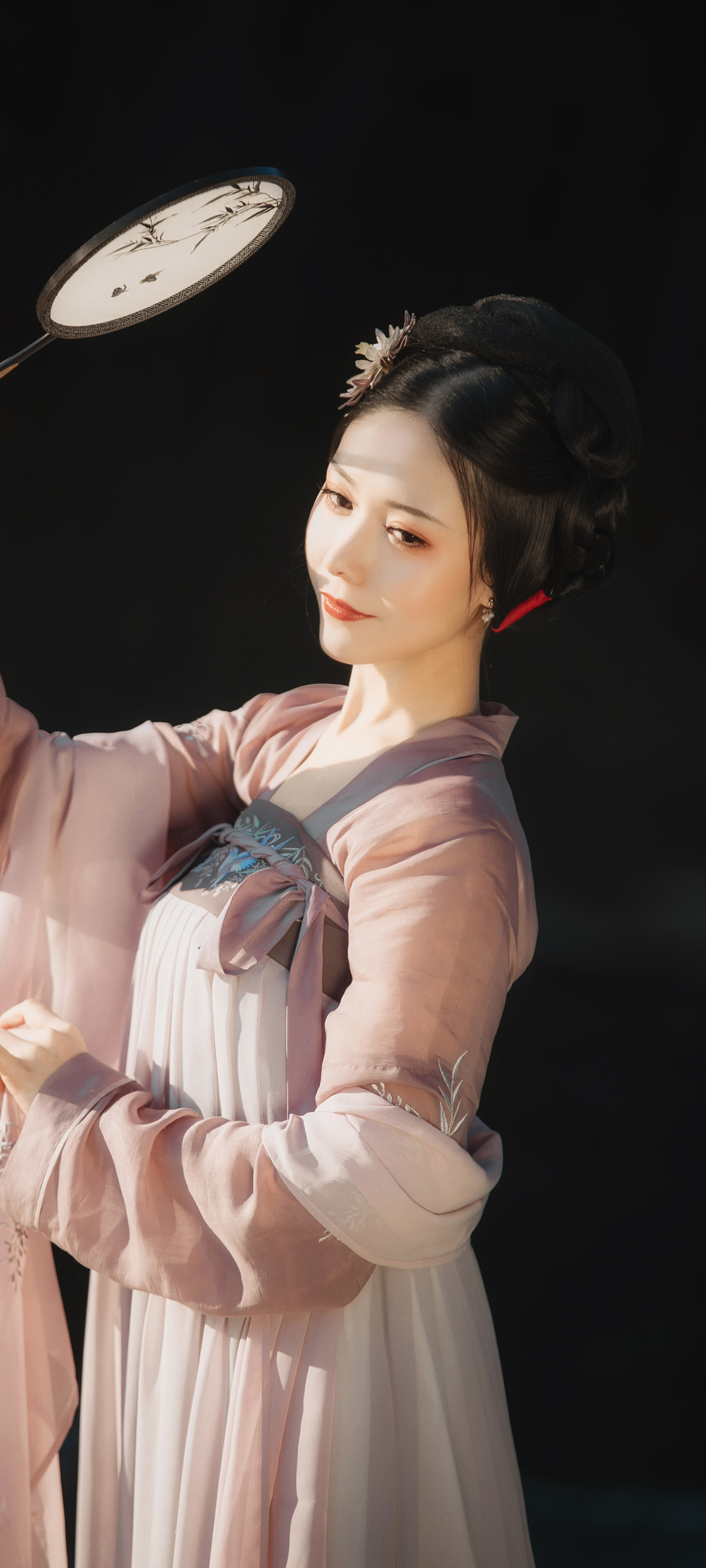 艺图语 葵花花花儿《仙鹤》 唯美古装美女高清手机壁纸