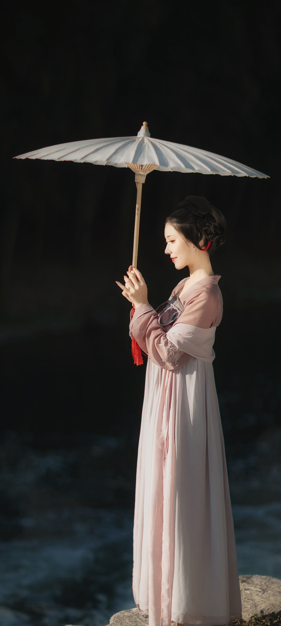 艺图语 葵花花花儿《仙鹤》 唯美古风美女高清手机壁纸