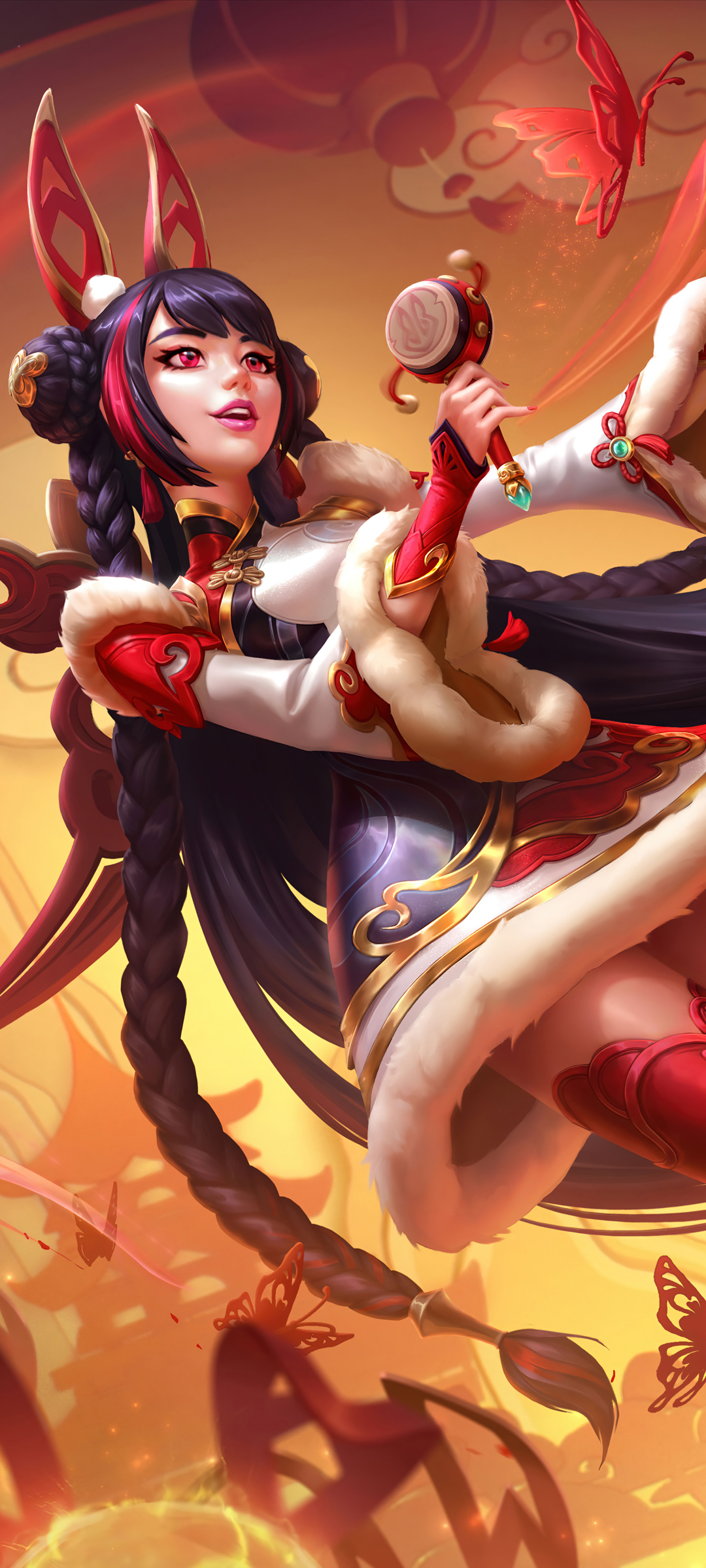 英雄联盟 lol 星籁歌姬 悦鼓春生 萨勒芬妮 新春快乐 兔年春节 高清手机壁纸
