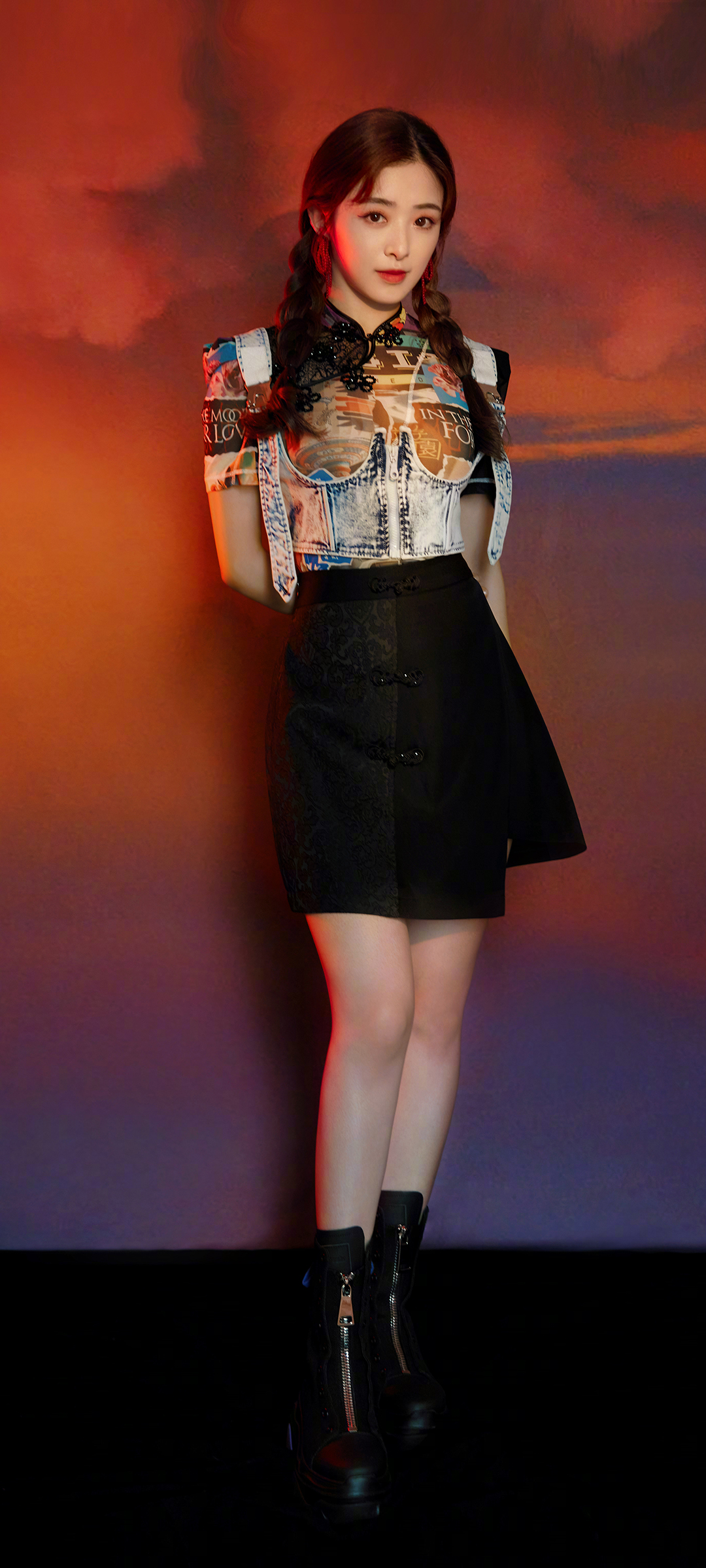 张含韵 黑色裙子美女高清手机壁纸