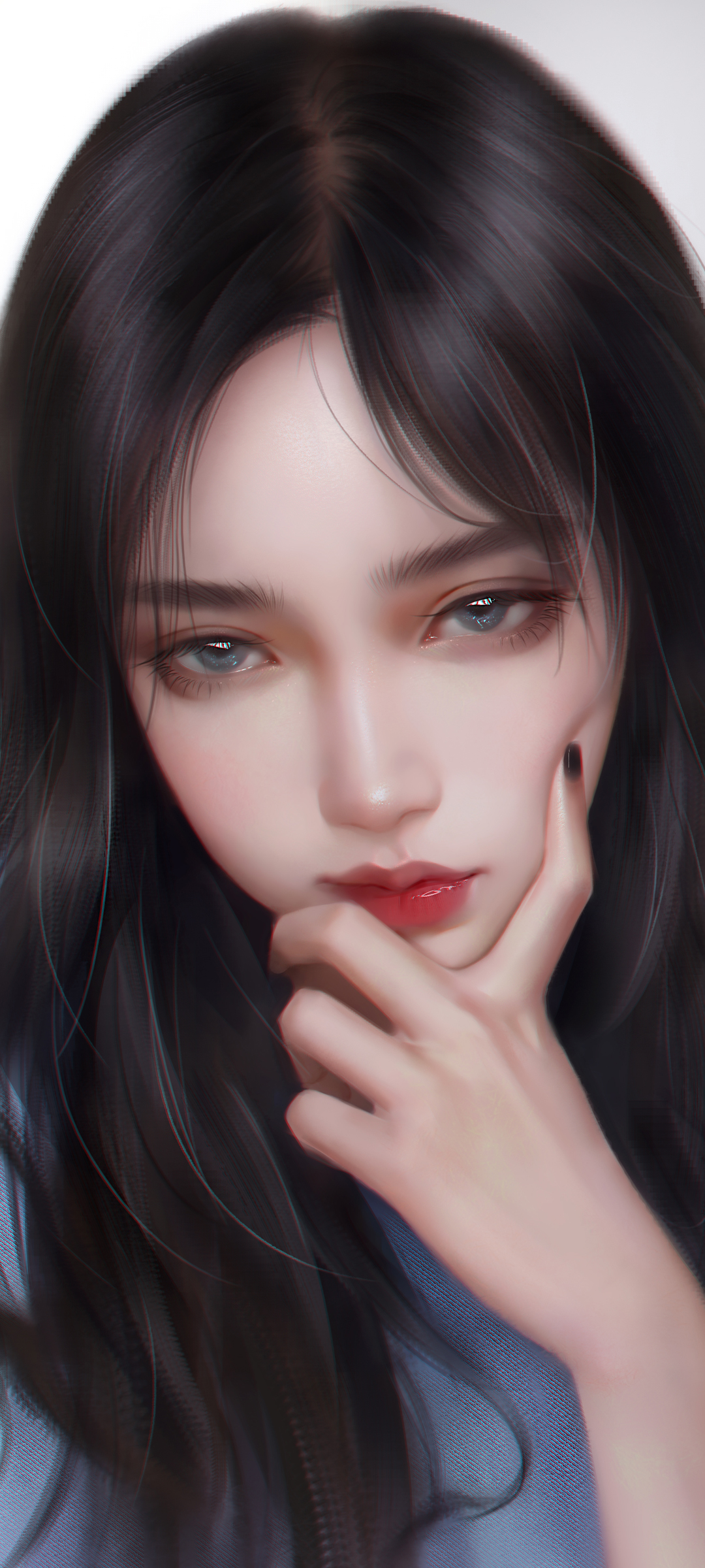 长发 个性 美女 人物 高清手机壁纸