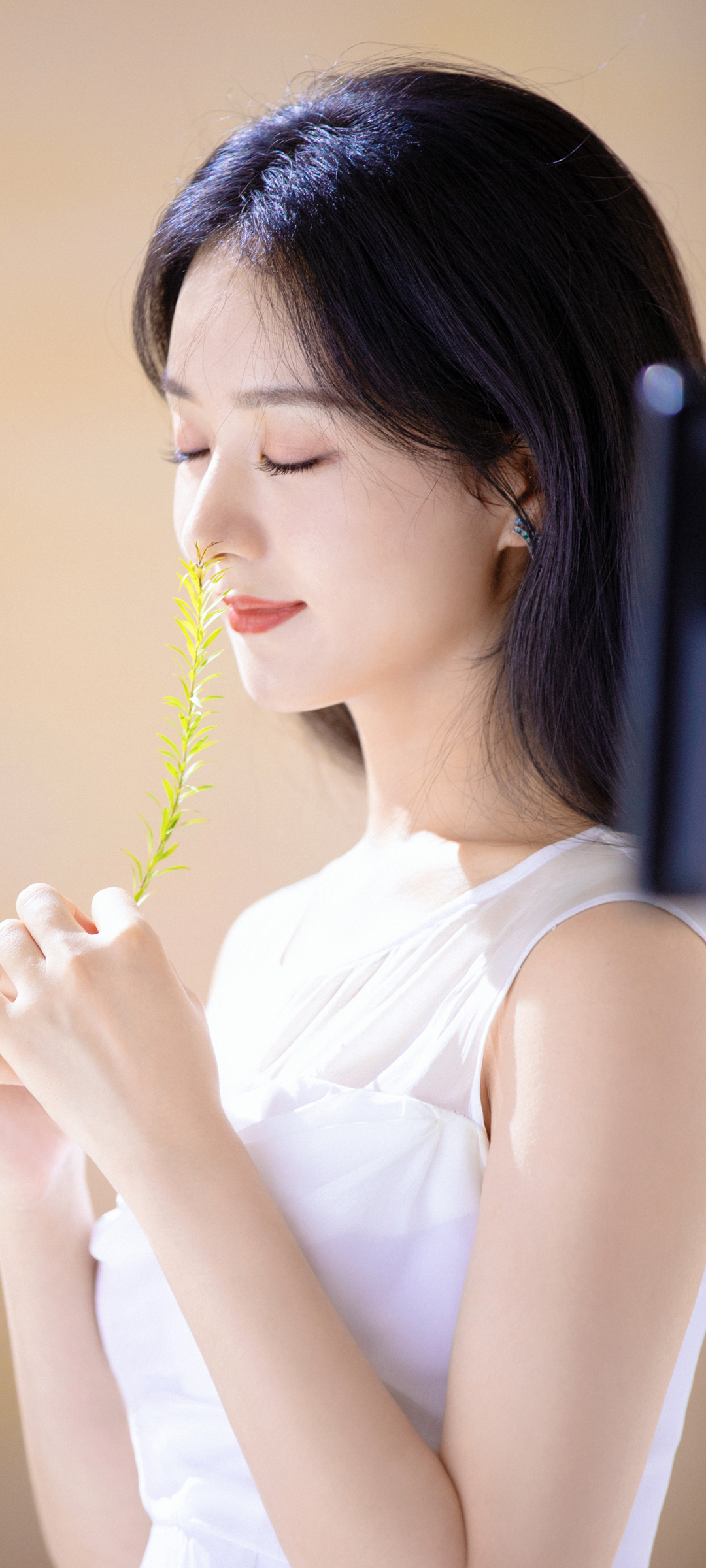 赵丽颖 唯美 闭眼 清新 高清手机壁纸图片