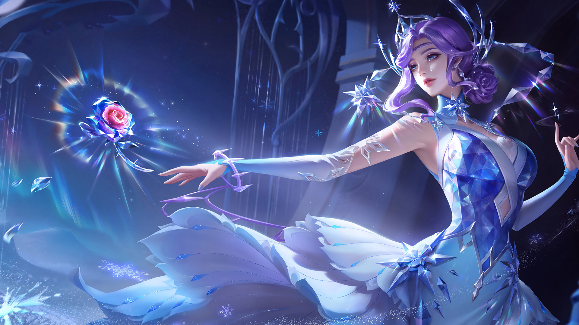 王者荣耀甄姬冰雪圆舞曲高清壁纸