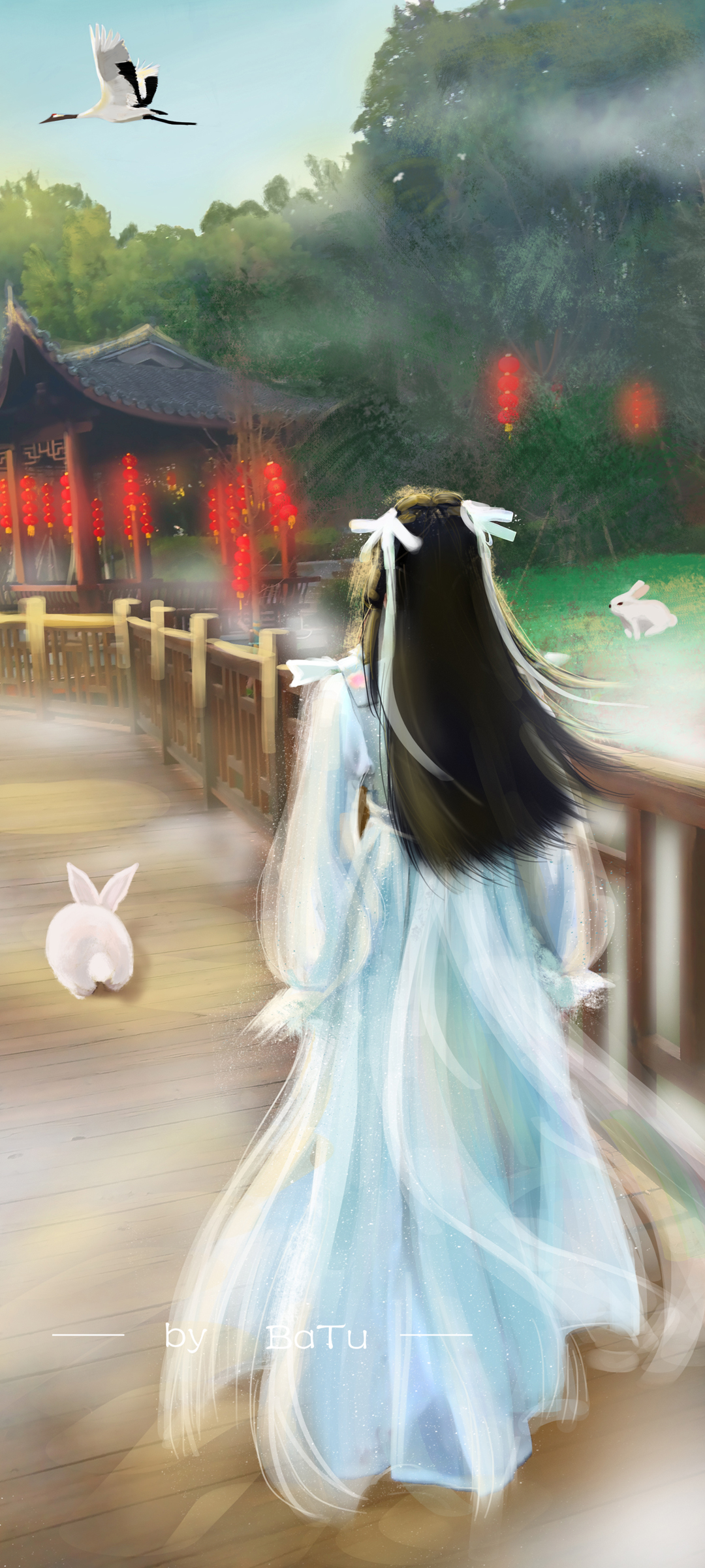 沙县 湿地公园 古装美女 唯美 仙境 古风 动漫 高清手机壁纸