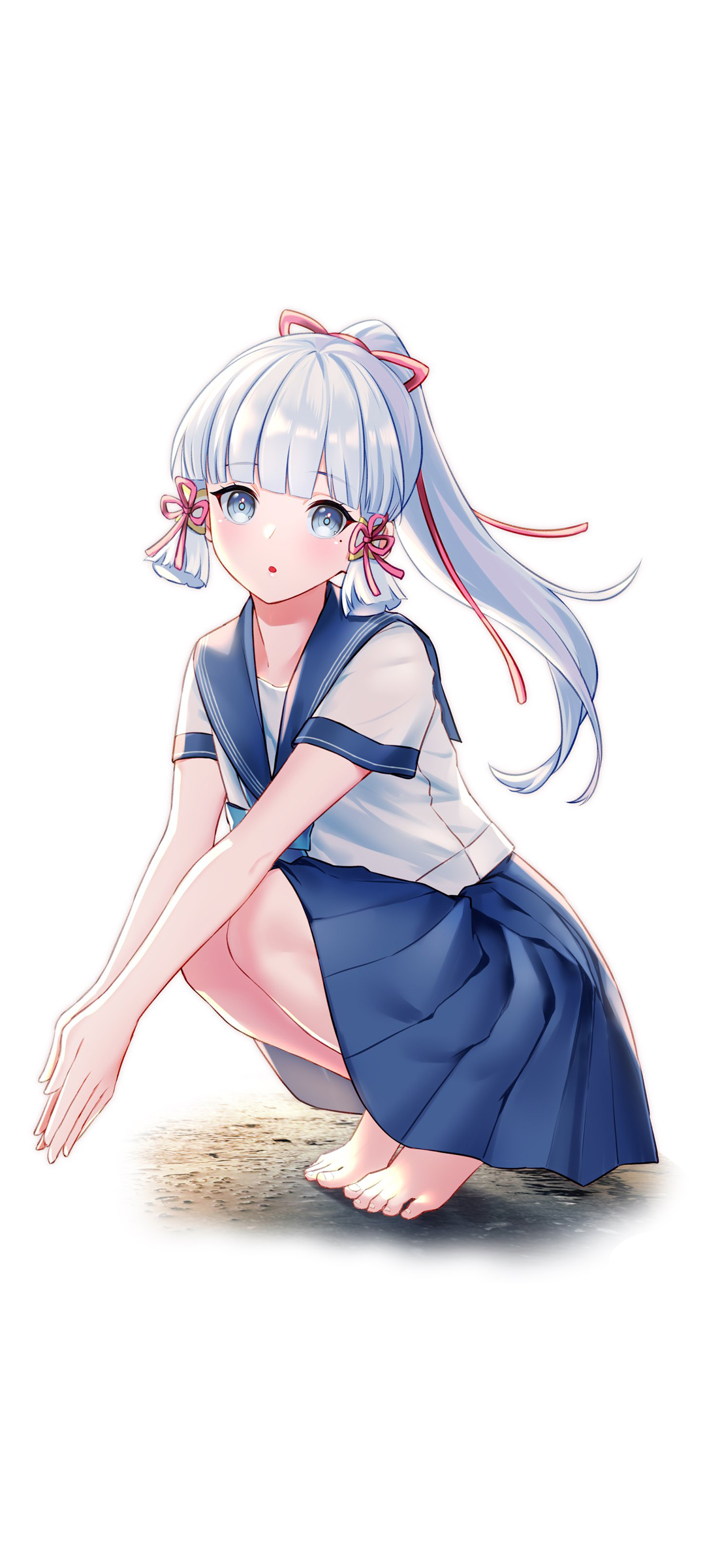 原神神里绫华 水手服 精选高清手机壁纸桌面