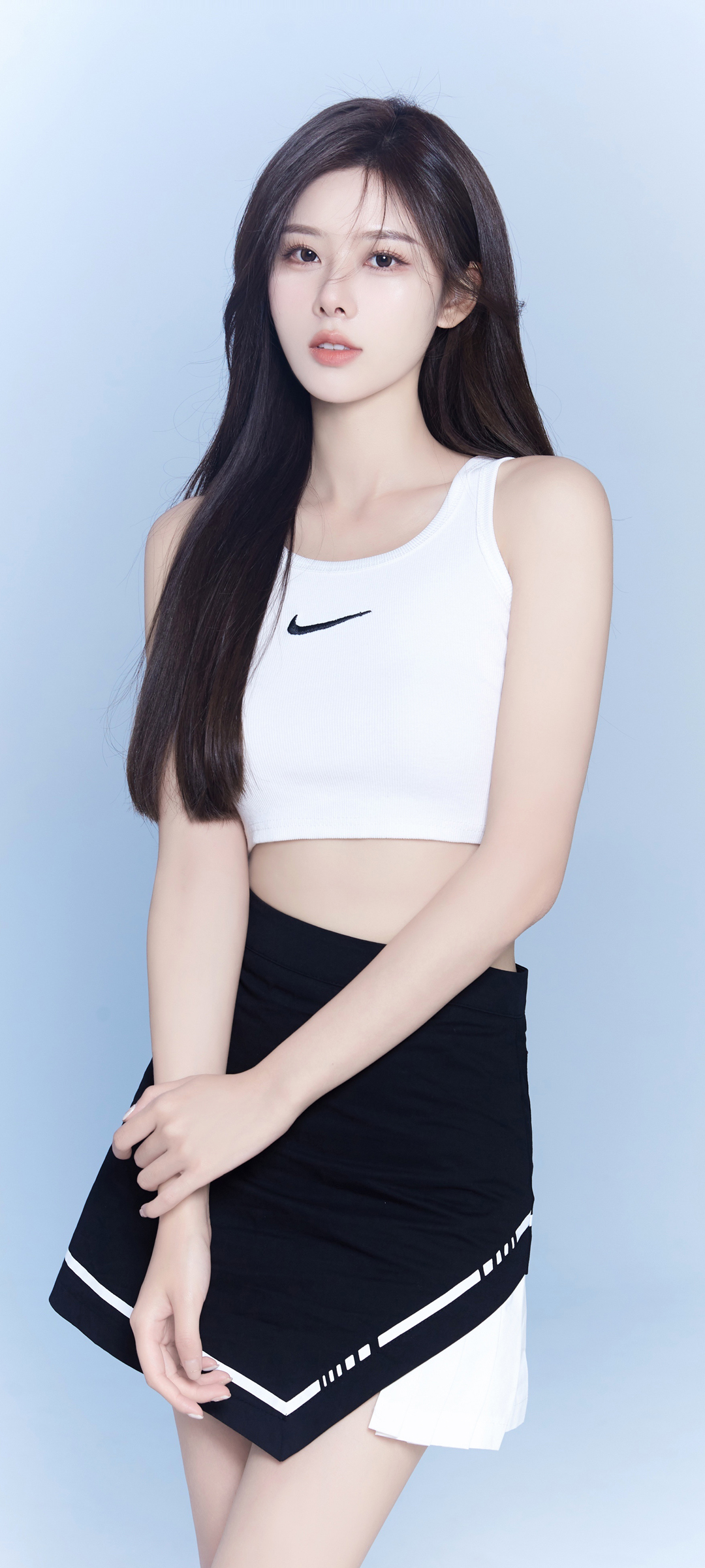 夏装可爱长发小姐姐高清手机壁纸