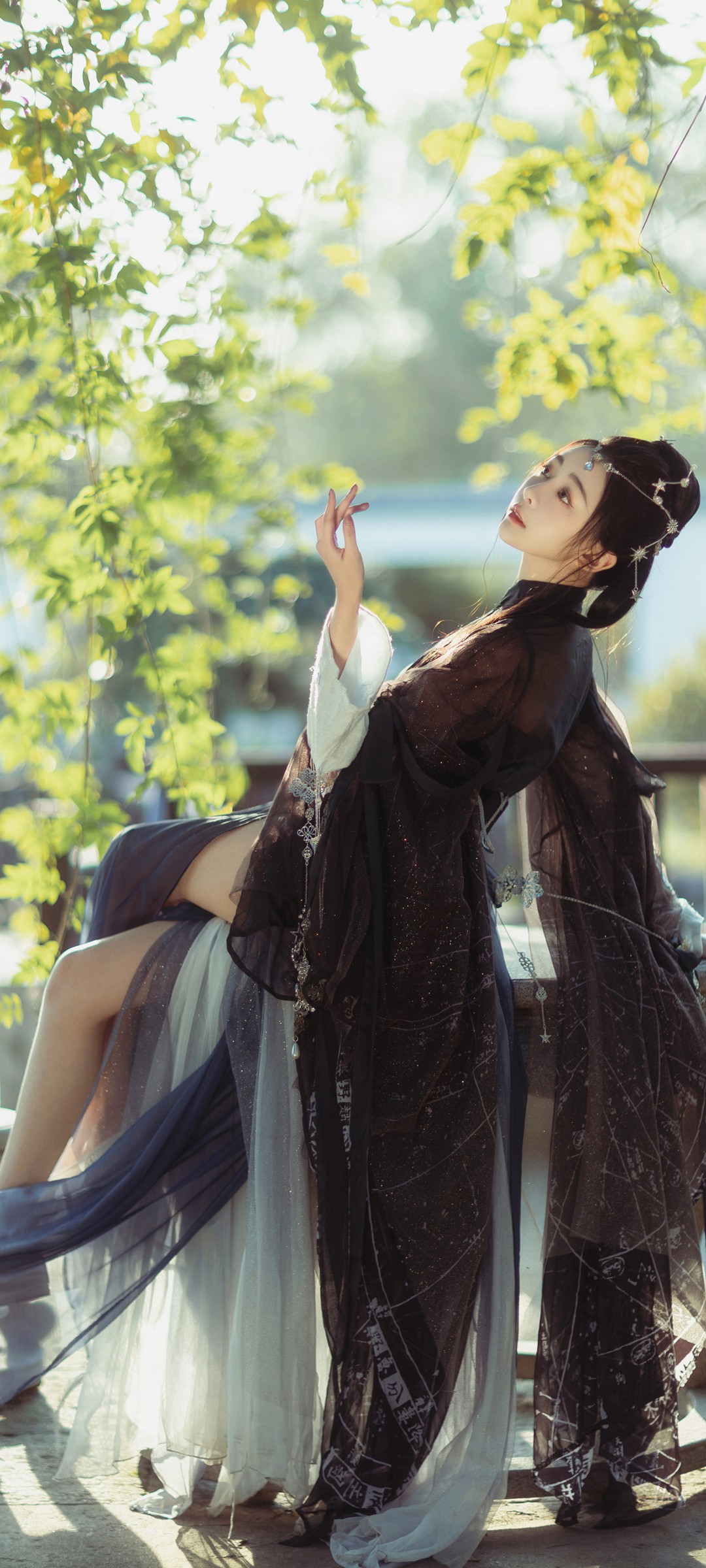 黑色裙子 古装古风美女精选高清手机壁纸