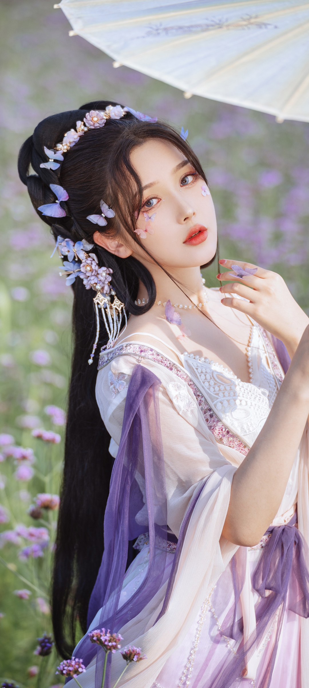 好看古风美女 伞 高清全屏高清手机壁纸