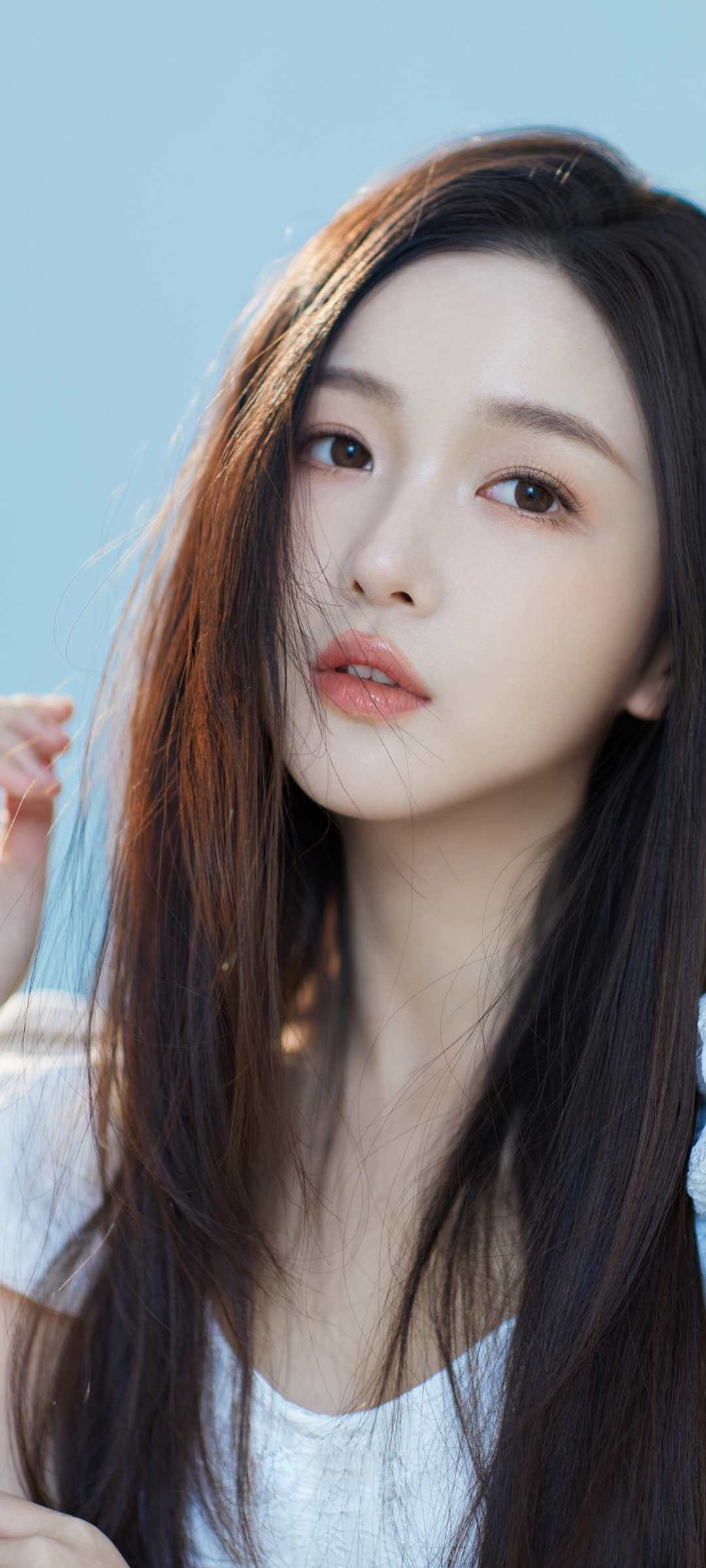 长发清纯美女曹婉瑾高清手机壁纸