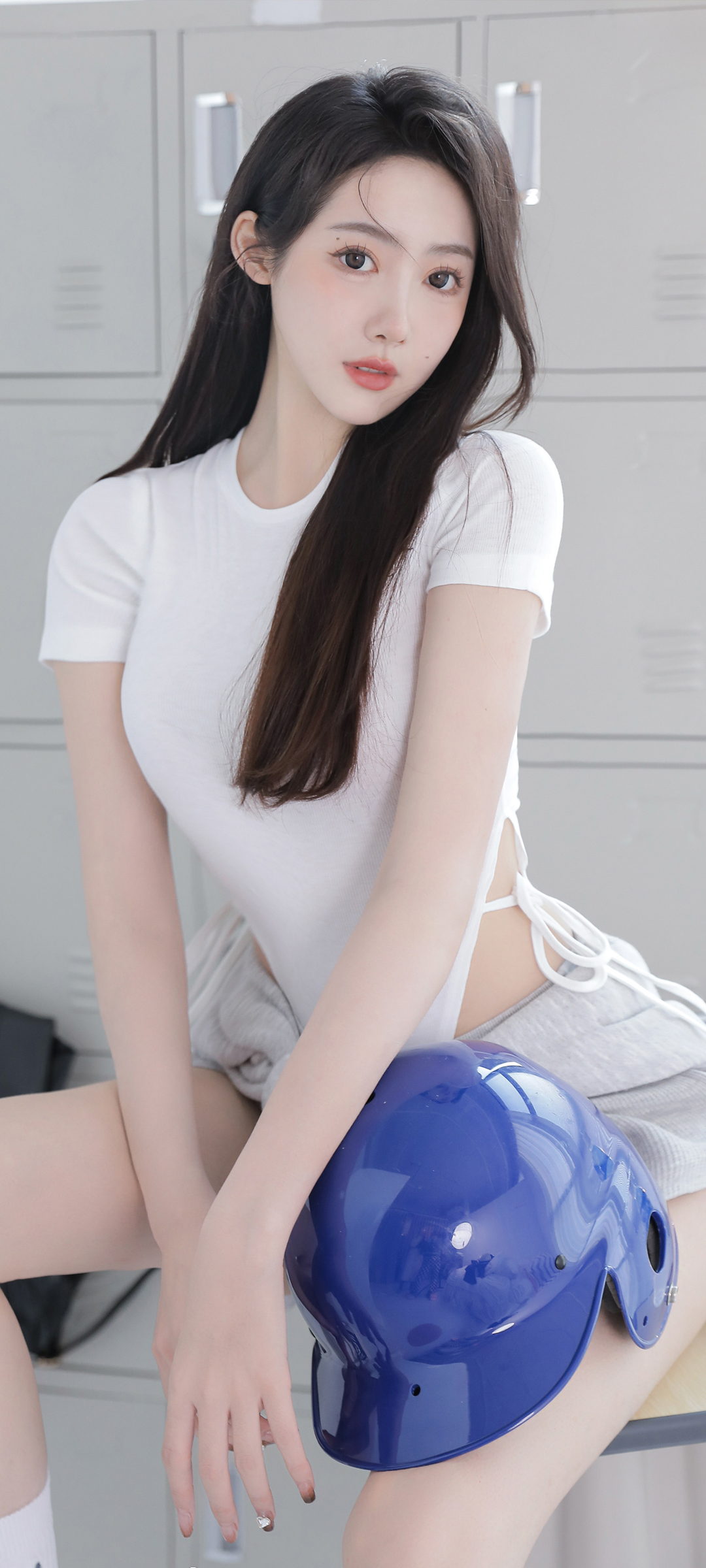 养眼身材美女 白色衣服 高清手机壁纸