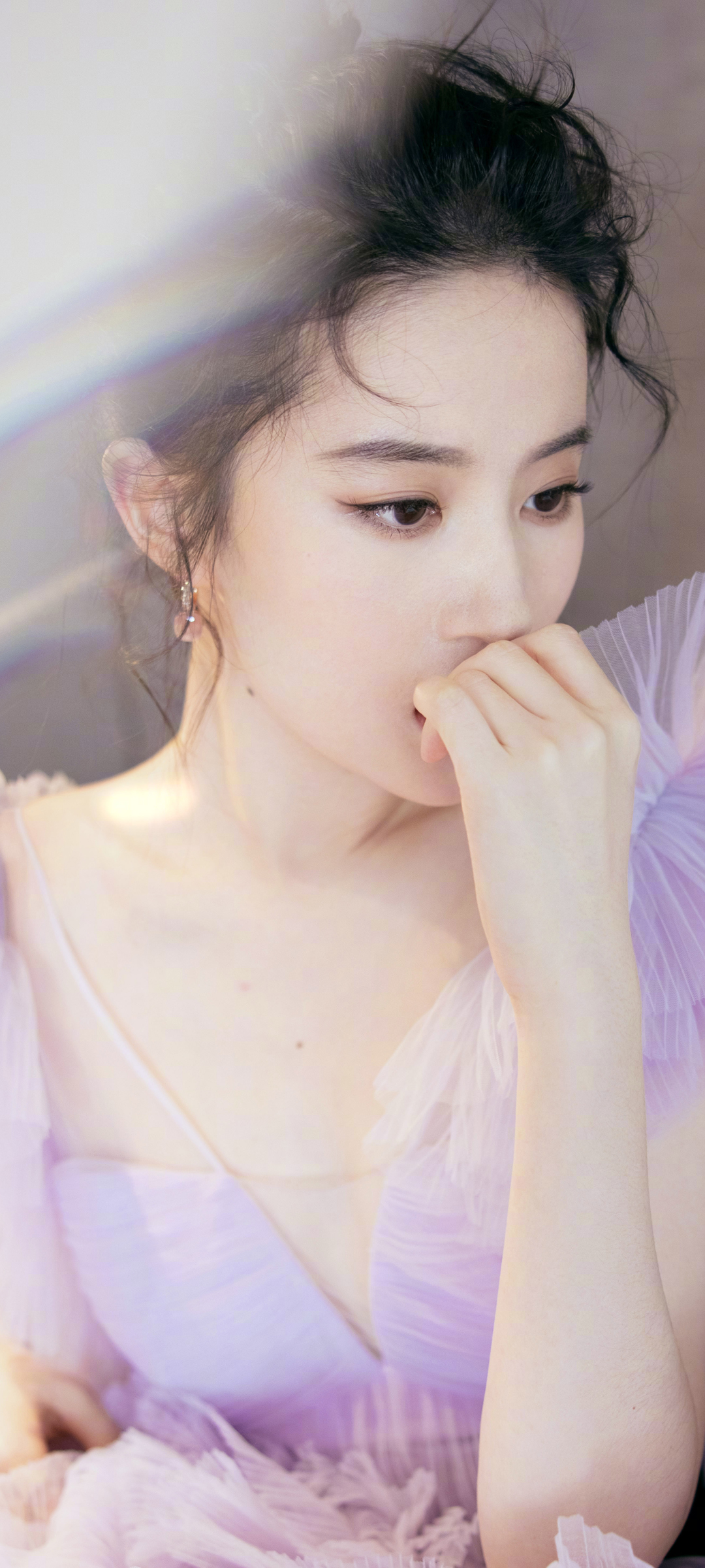 刘亦菲 紫色公主裙美女高清手机壁纸