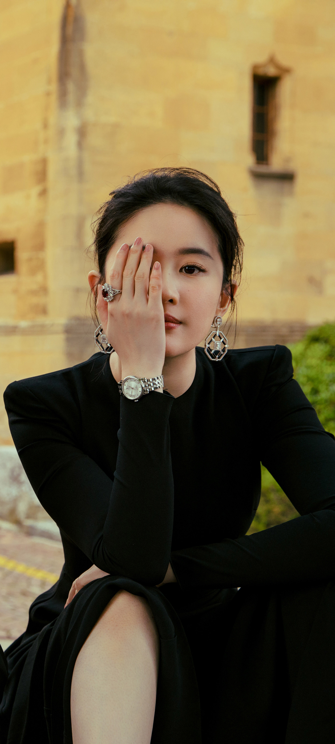 刘亦菲 黑色裙子美女高清手机壁纸
