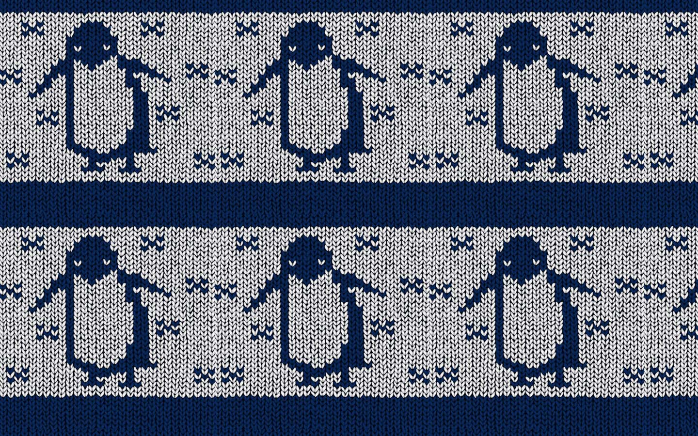 企鹅毛线毛衣高清壁纸