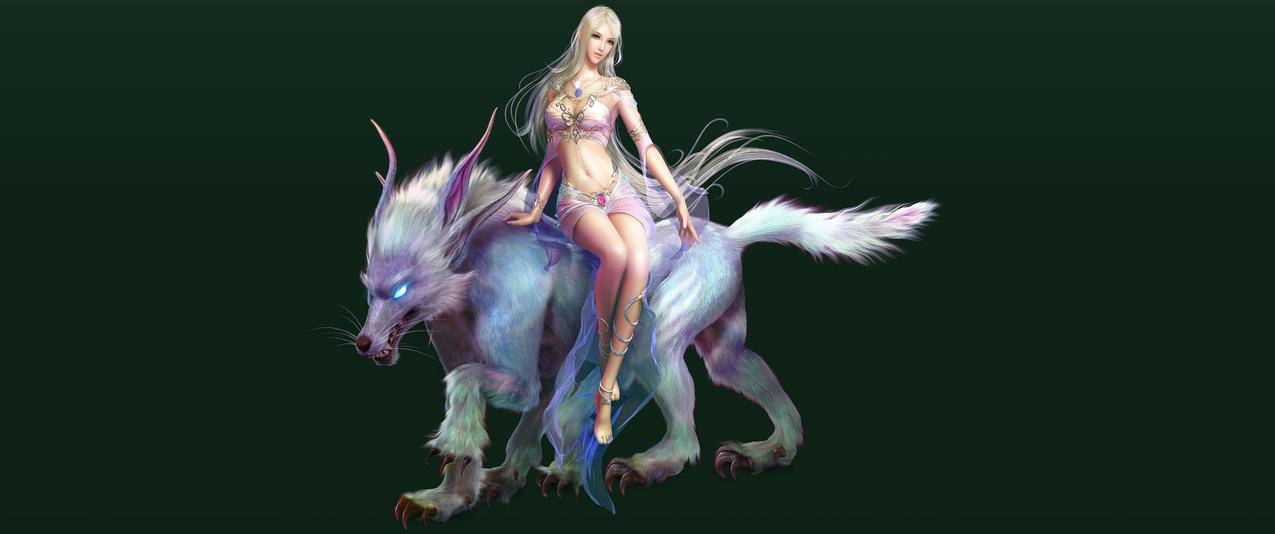 神魔大陆古风美女游戏带鱼屏高清壁纸