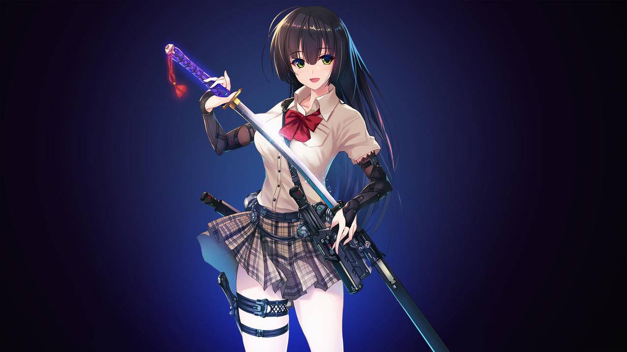 武士刀美女 the passing Swords Girl 4k动漫精选高清壁纸
