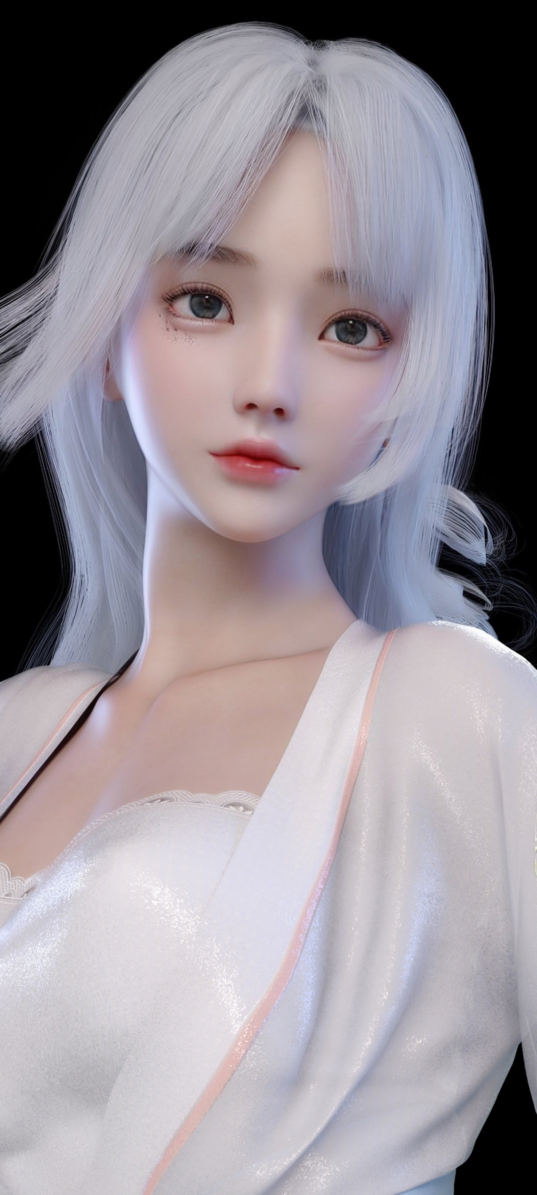 麻匪 女孩 白色头发高清手机壁纸