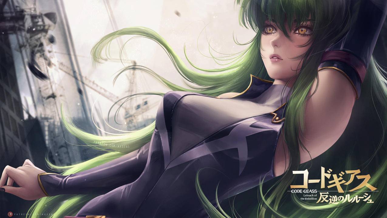 《CODE GEASS 反叛的鲁路修》CC美女插画 4K精选游戏高清壁纸