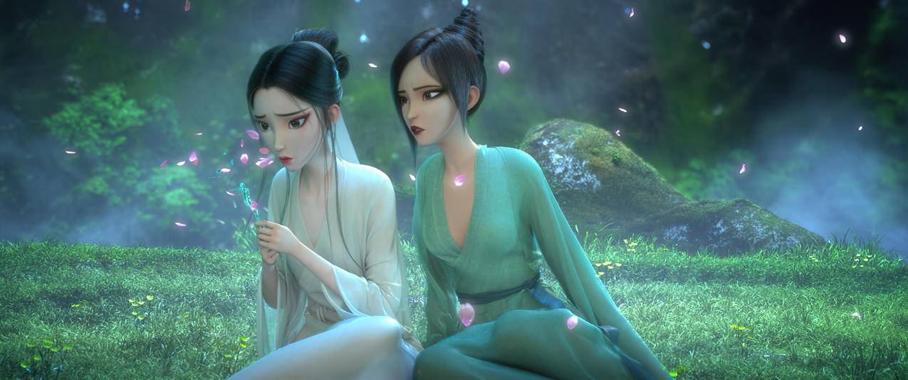 白蛇2小青和小白 无水印3440x1440带鱼屏高清壁纸