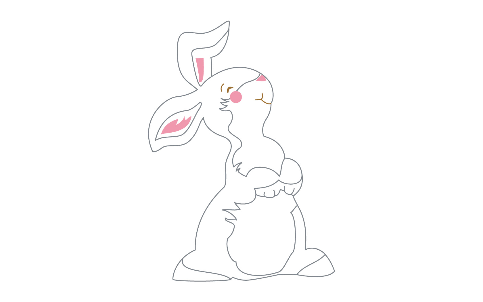 可爱兔年卡通高清壁纸