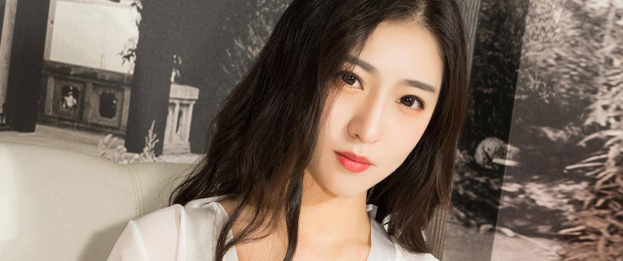 克拉女神姜璐森女桌面带鱼屏高清壁纸