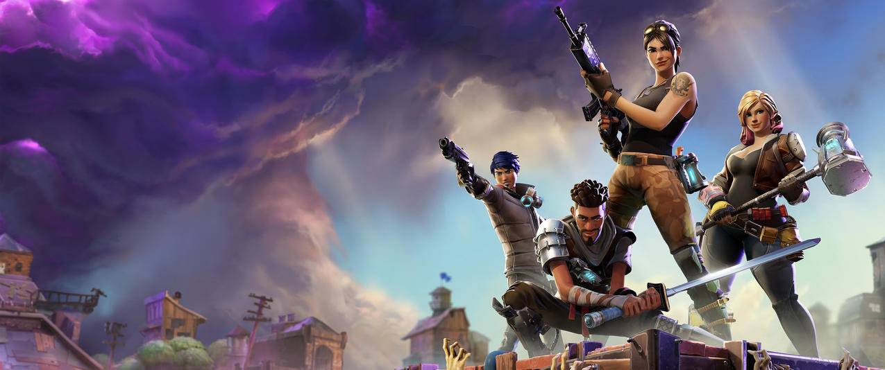 堡垒之夜fortnite游戏带鱼屏高清壁纸