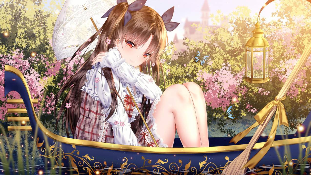 《Fate》伊丝塔 船桨 湖水 4K精选动漫高清壁纸