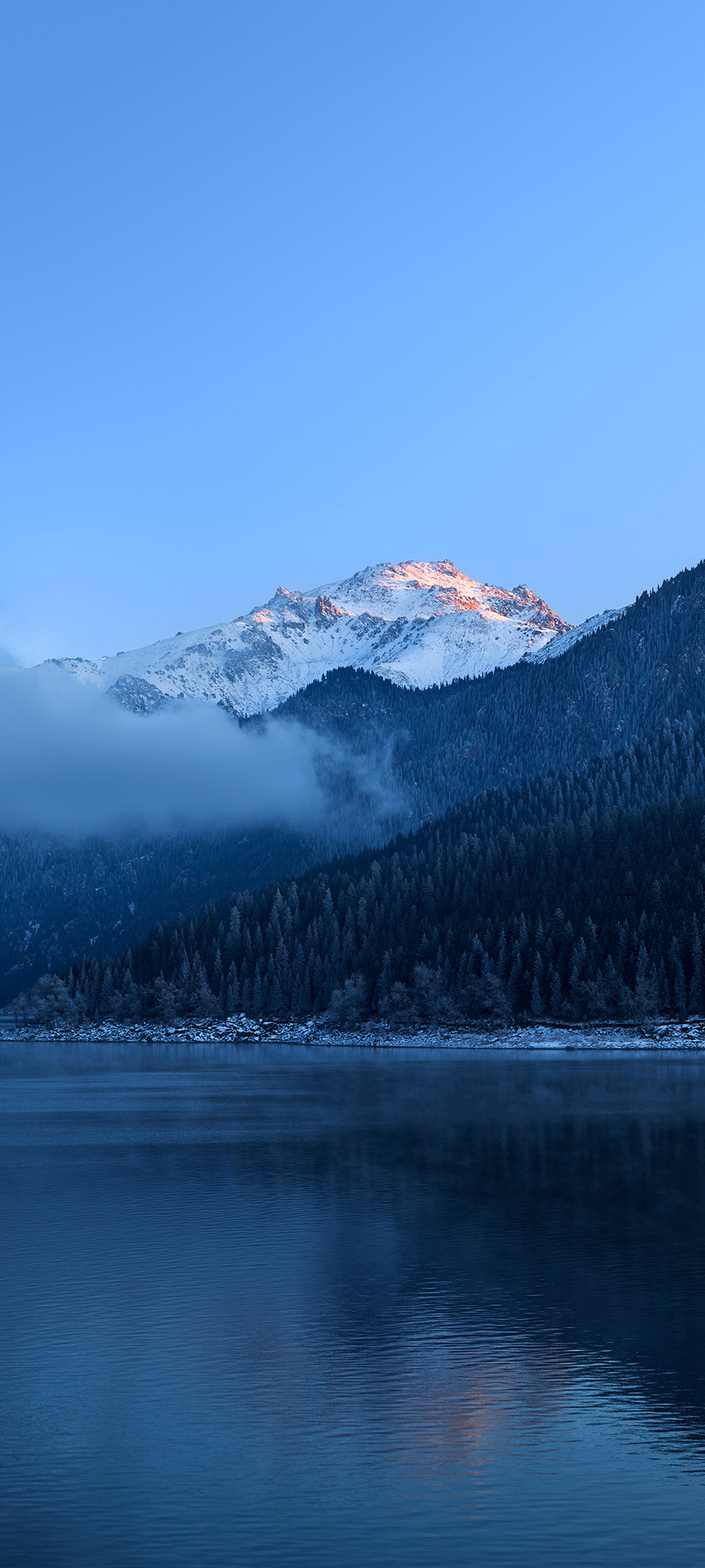 华为 Huawei Mate 40 Pro 未来之翼 雪山 湖 高清手机壁纸