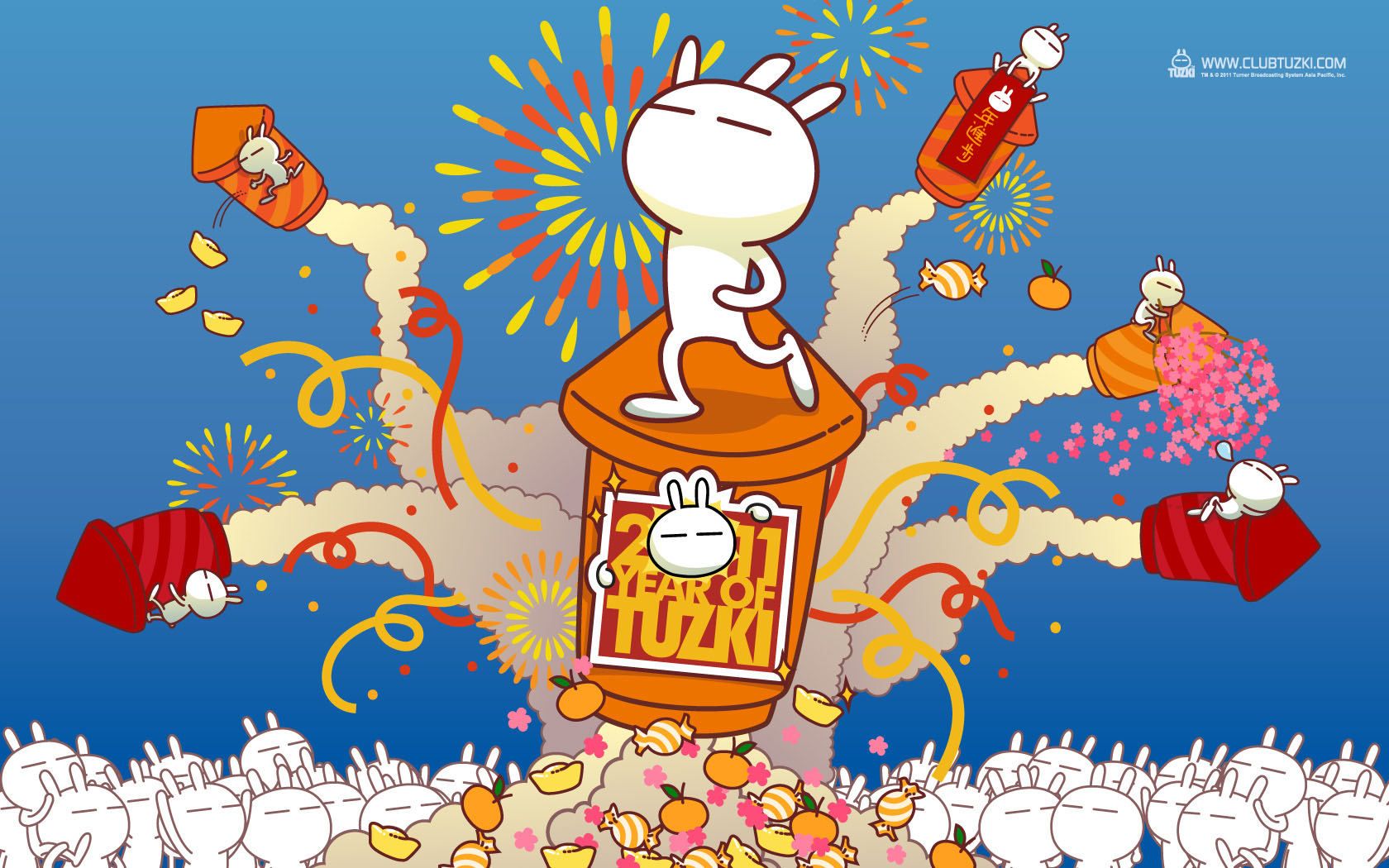 2011年兔斯基新年电脑高清壁纸
