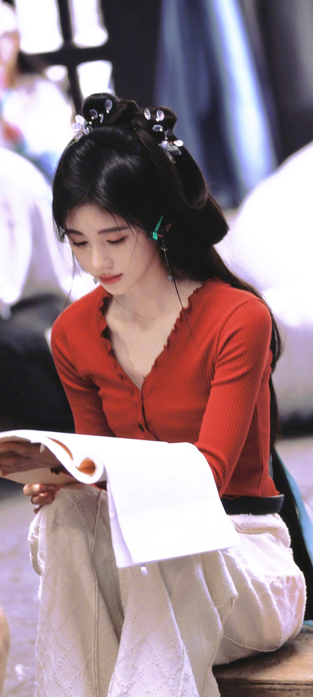 鞠婧祎杀青高清手机图片壁纸