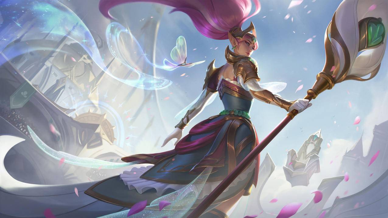 风暴之怒 女帝 迦娜《lol英雄联盟》4k超清游戏高清壁纸