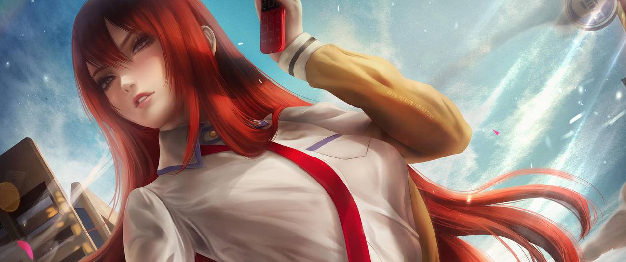 牧濑红莉栖Kurisu Makise 3440x1440带鱼屏高清壁纸