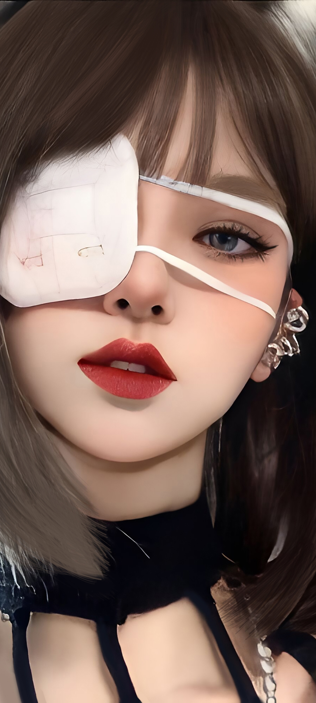 兽耳美女 波波头短发 眼罩个性美女高清手机壁纸