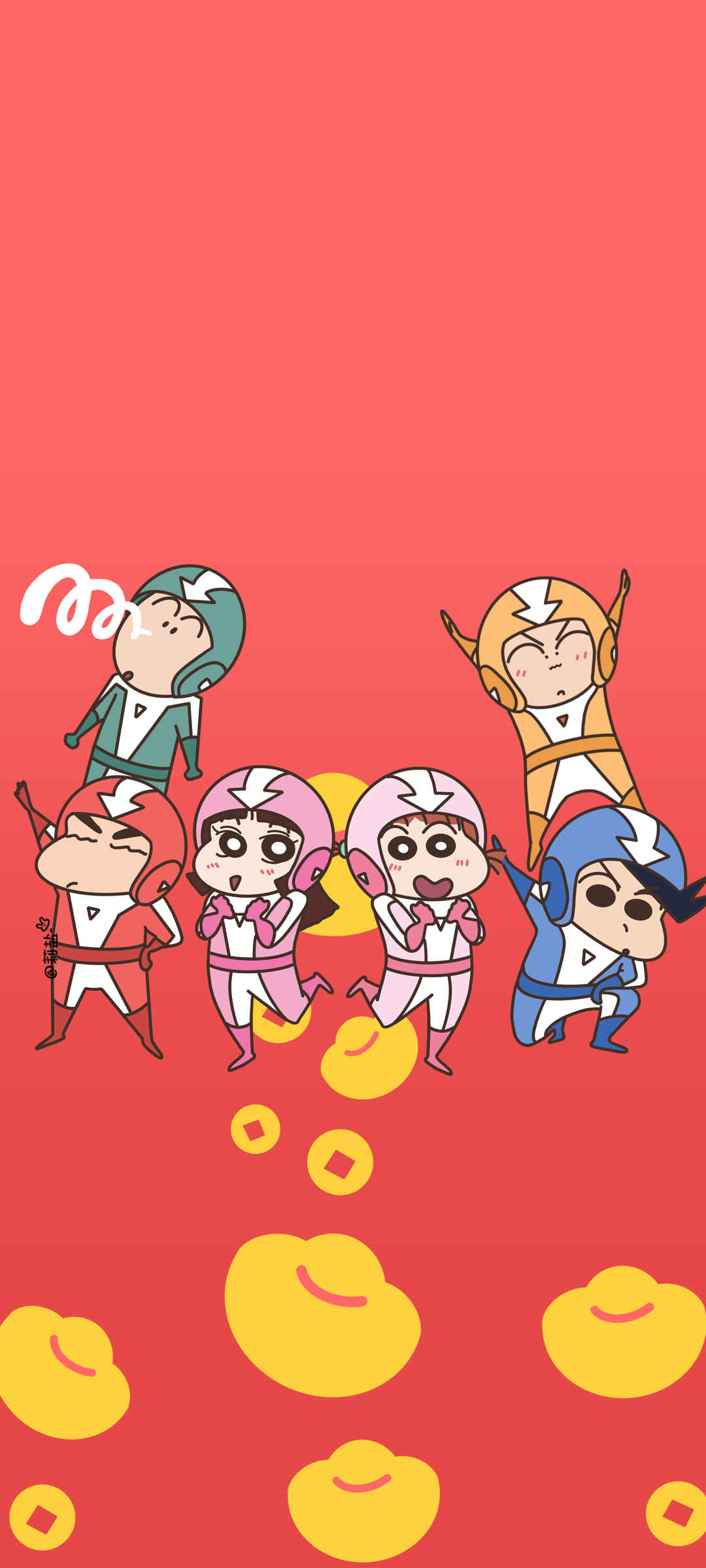 蜡笔小新新年高清手机壁纸