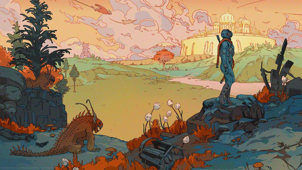 《天外世界(The Outer Worlds)》4k游戏原画高清壁纸