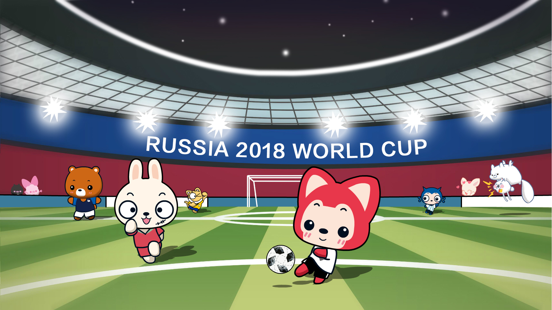 阿狸2018年世界杯动漫高清壁纸