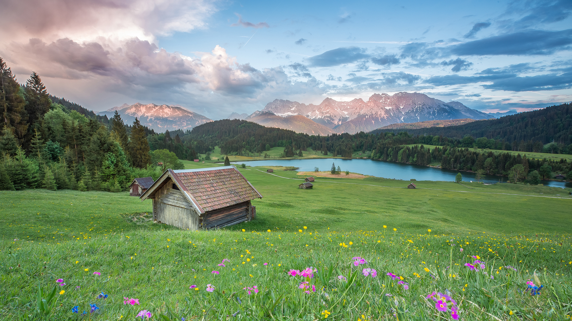 阿尔卑斯山区自然风景超清高清壁纸