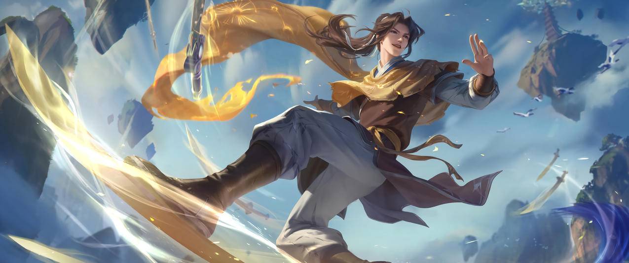 王者荣耀曜-李逍遥3440x1440带鱼屏高清壁纸