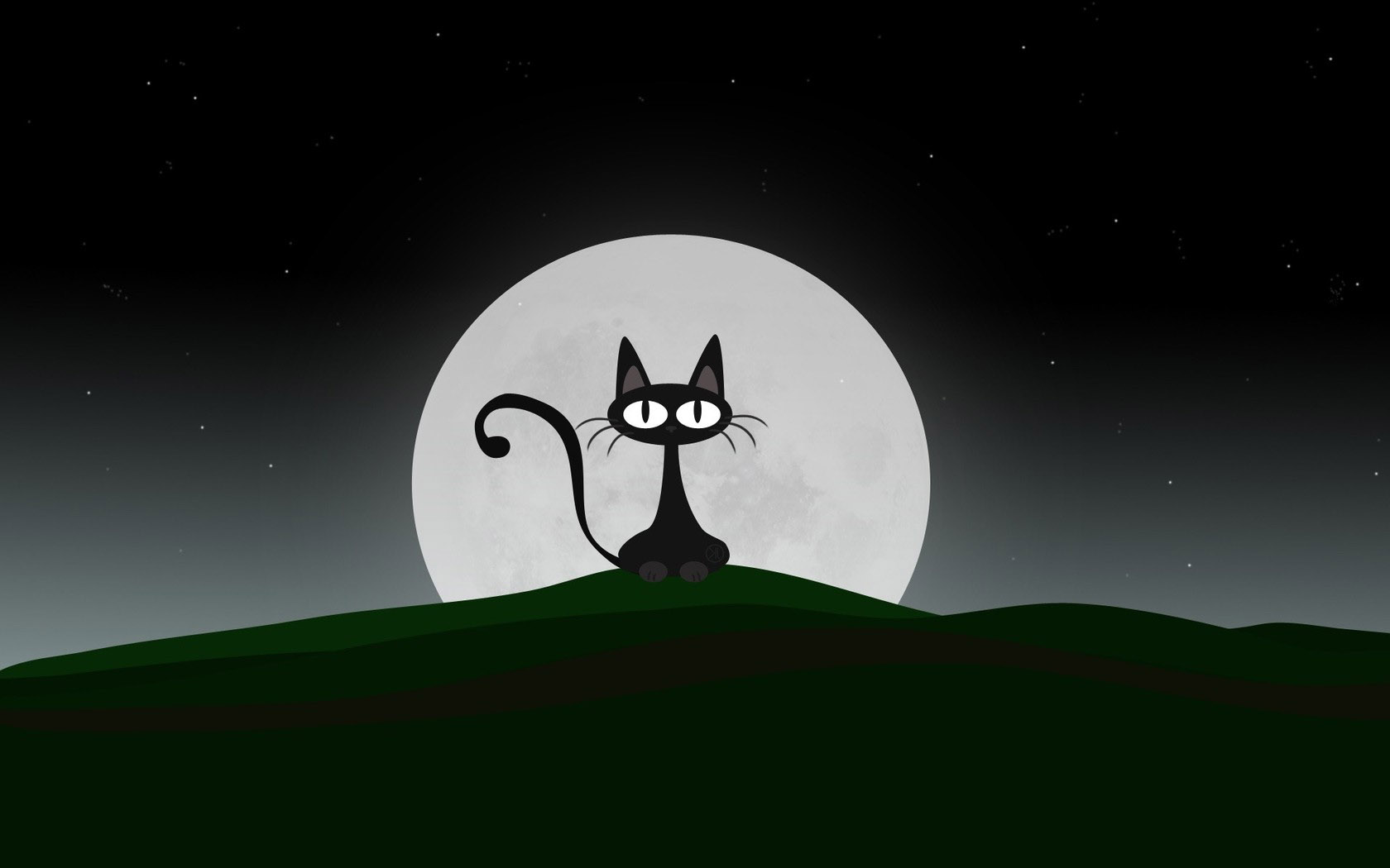 可爱小猫卡通高清壁纸