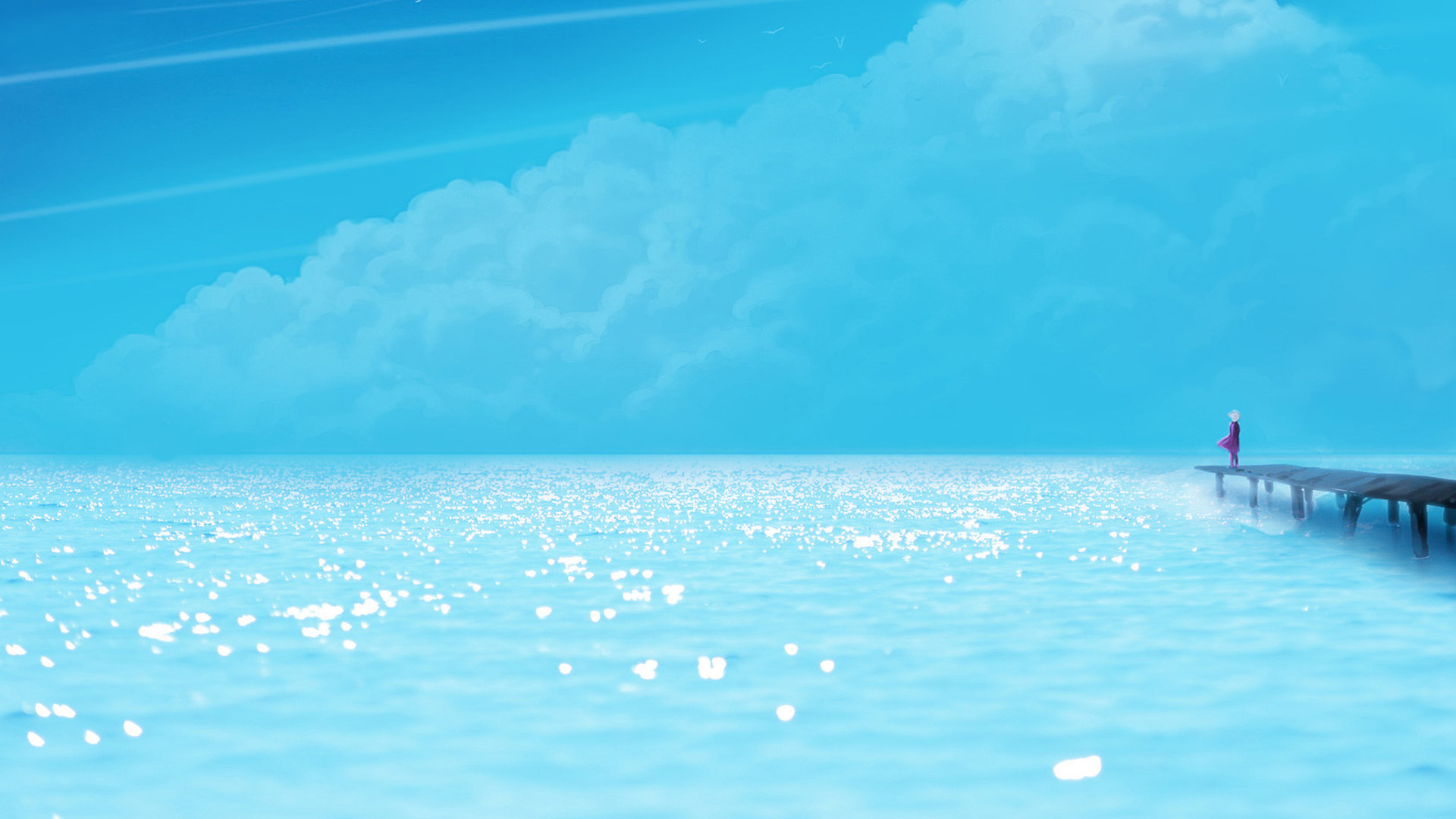 海蓝海桌面高清壁纸