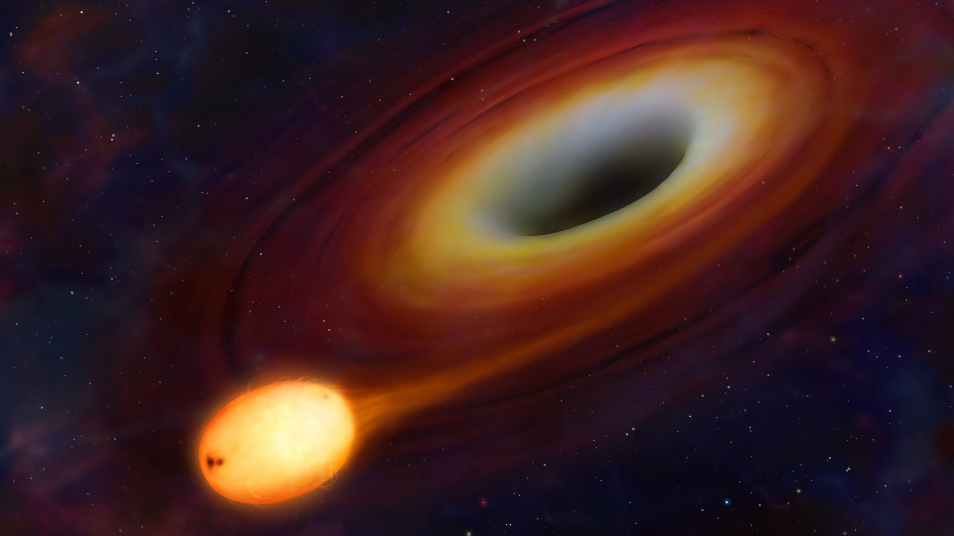 黑洞，恒星，太阳，宇宙，桌面高清壁纸