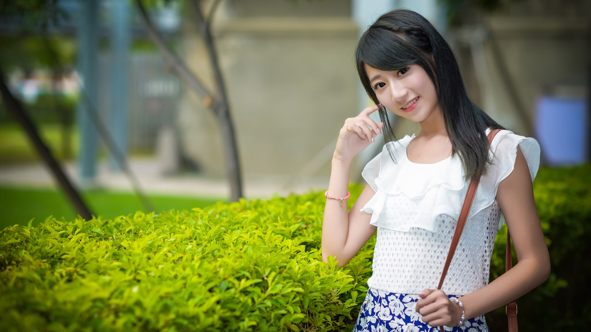 小嘉 张嘉庭清纯可爱美女高清壁纸