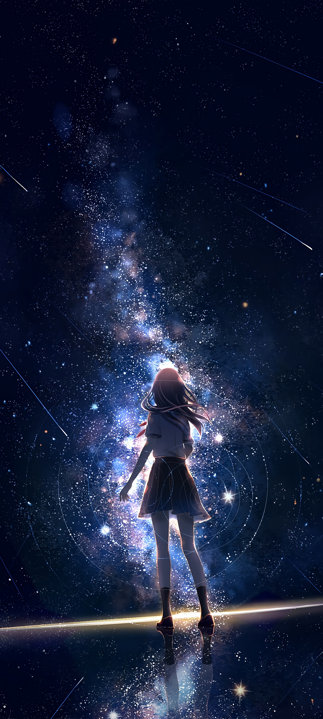 星空少女水手服动漫全屏高清手机壁纸