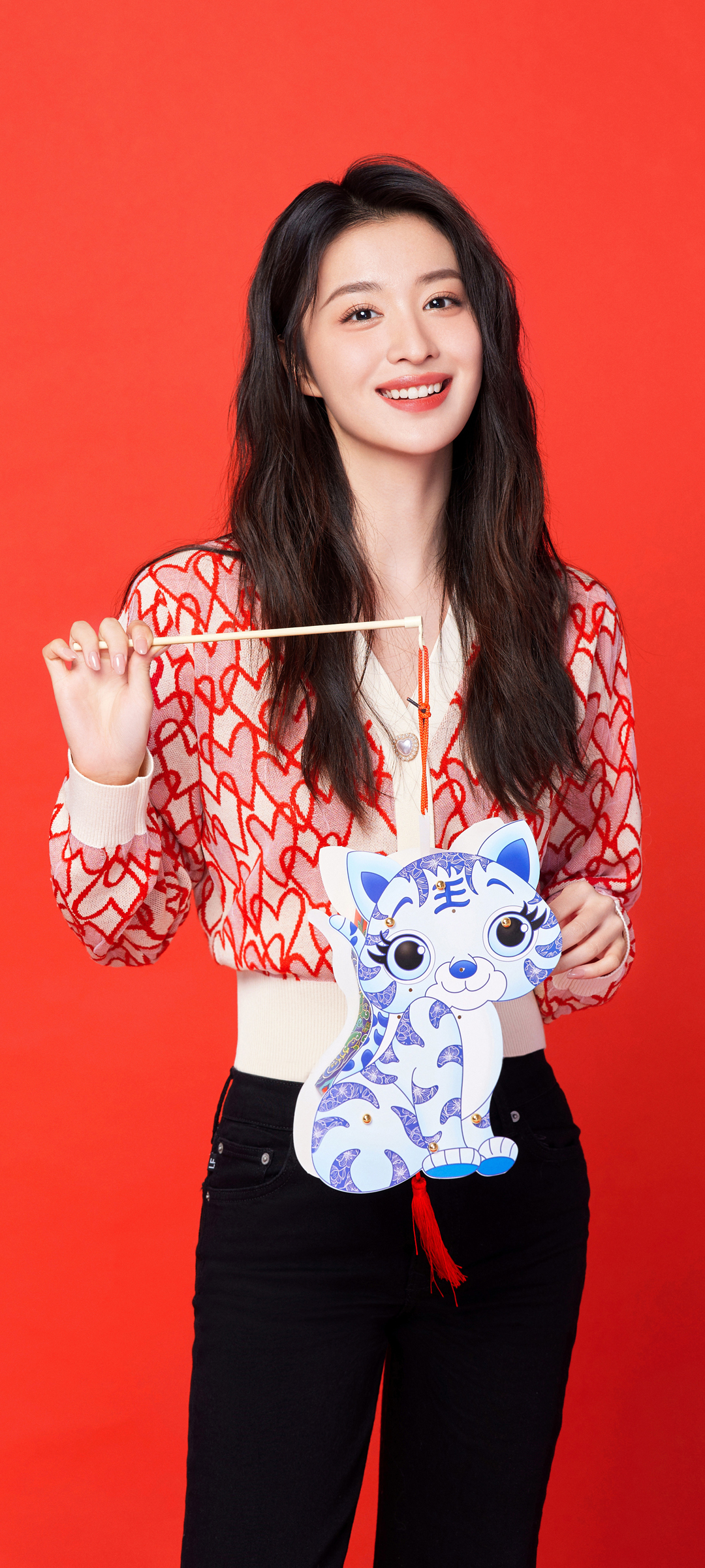 王楚然 虎年大吉 新春美女高清手机壁纸