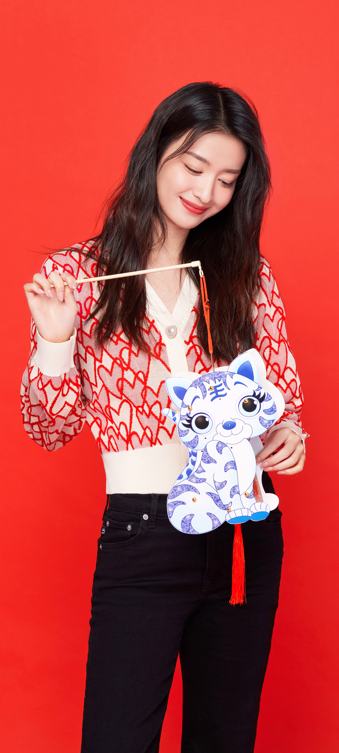 王楚然 虎年大吉 春节高清美女全屏高清手机壁纸