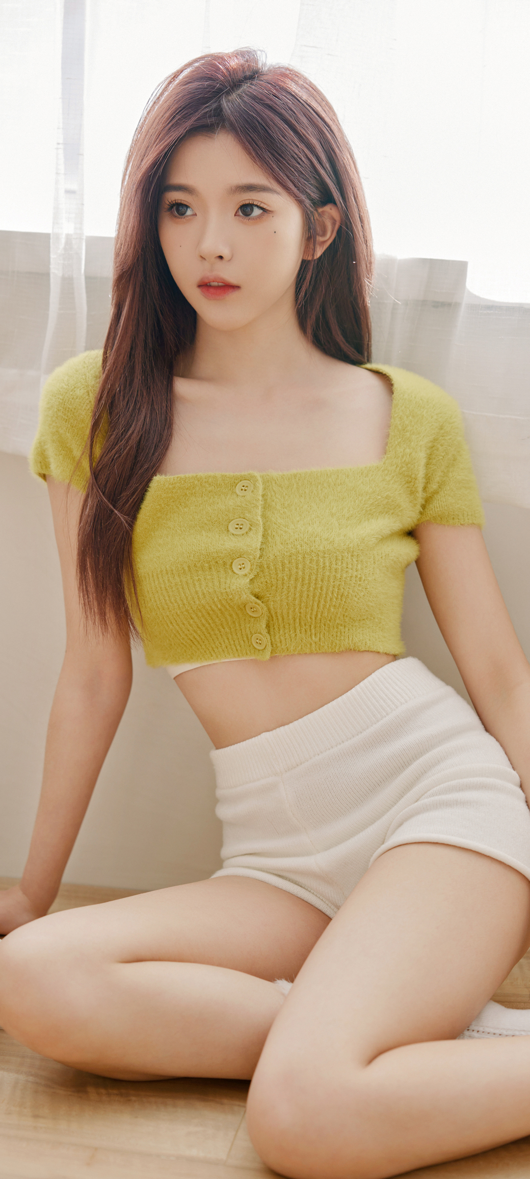 长发美女 好看身材 彭十六elf精选高清手机壁纸