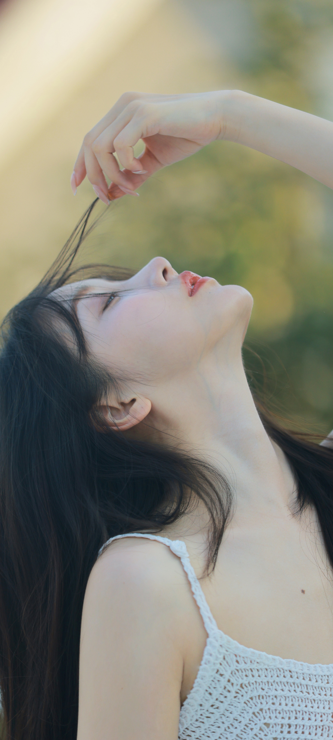 户外小清新美女姜贞羽高清手机壁纸精选