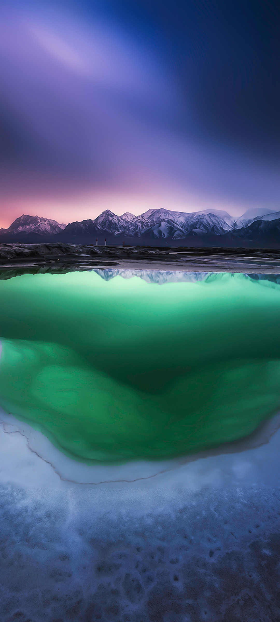 高山湖水风景高清手机壁纸