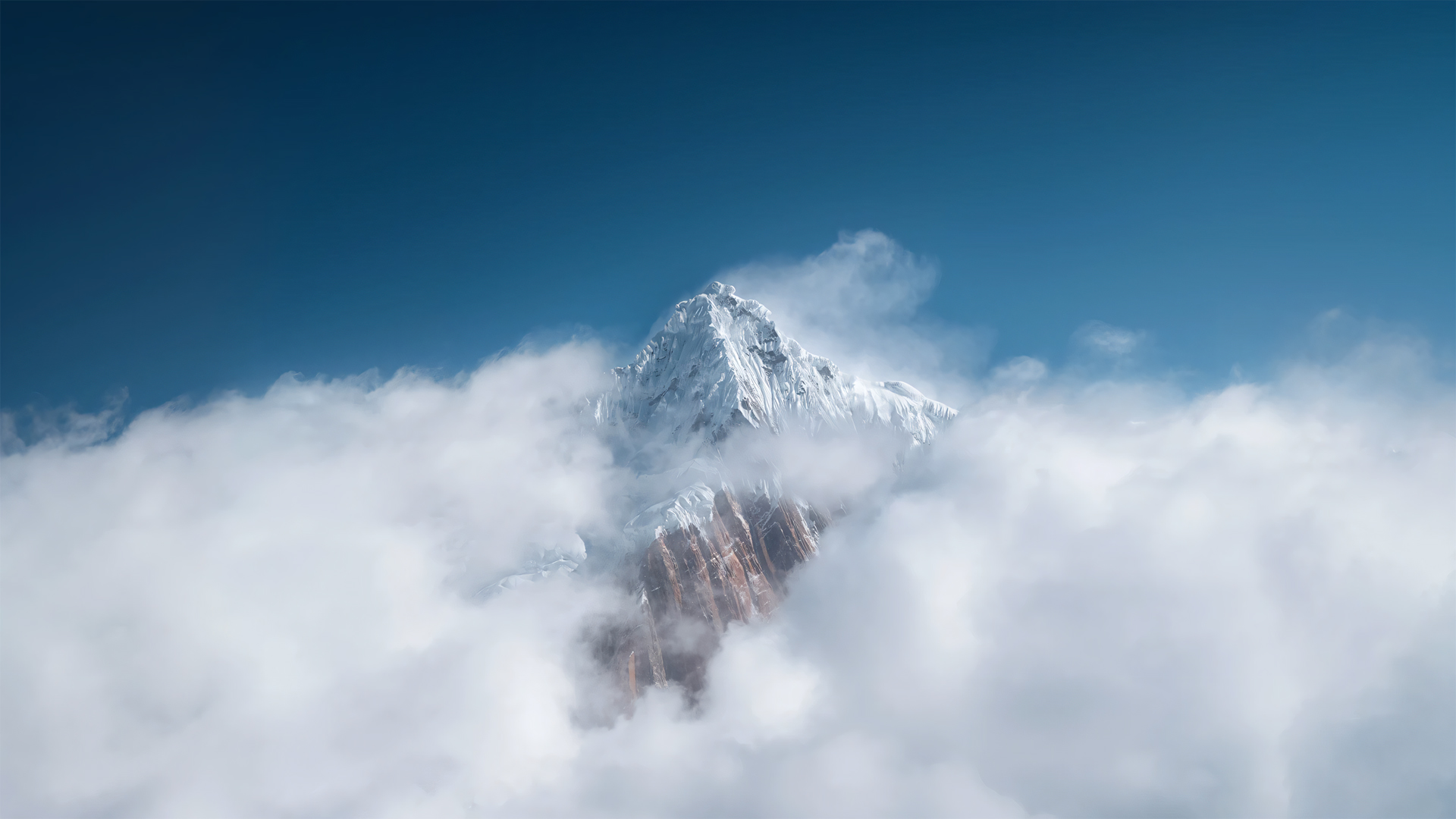 雪山云风景桌面高清壁纸