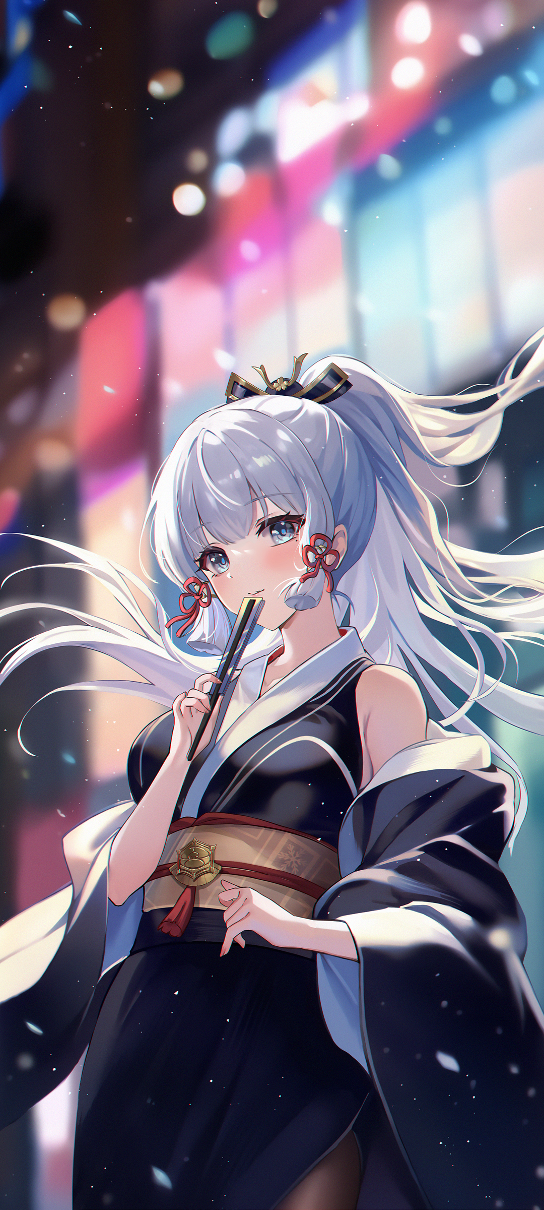 原神 神里绫华 扇子 高清 动漫 高清手机壁纸